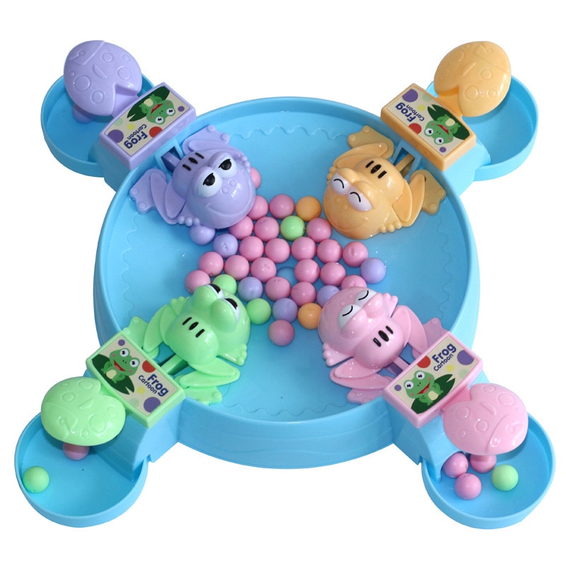 Hungry Frog Eating Beans Children Board Strategy Games Toy Family Competitive Interactive Stress Relief Toy Interesting Games: No1