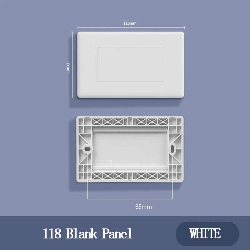 Leere Abdeckung im US-Standard-18-Typ, mittelgroß, groß, Vier-Positionen-Anschlussdose, Abdeckung für dunkle Box-Schallwandabdeckung, hässliche blinde Platte: Armee Grün