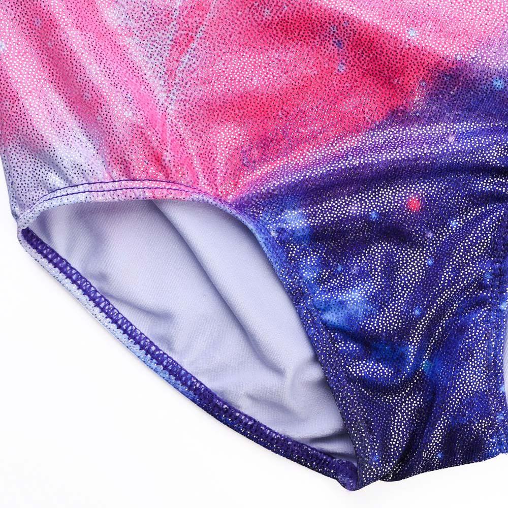 BAOHULU Ballet Newest Dance Leotard for Girls Long Sleeve Gymnastics Leotard Shiny Elk Print Ballerina Costume Tights