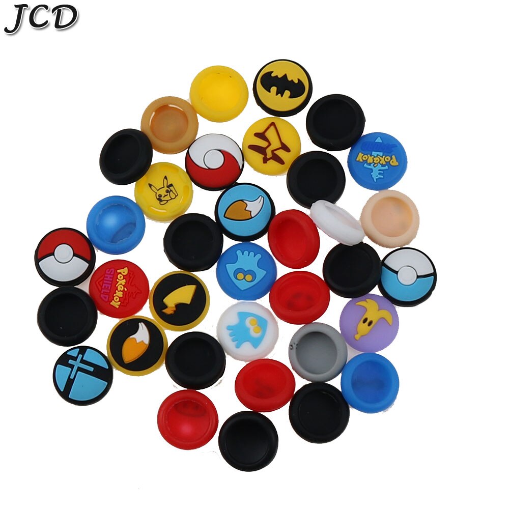 JCD 4pcs Silicone Caps For Nintend Switch NS Joy-Con Joystick Cover Thumb Stick Grip Cap For Joy con Controller Analog Stick Cap