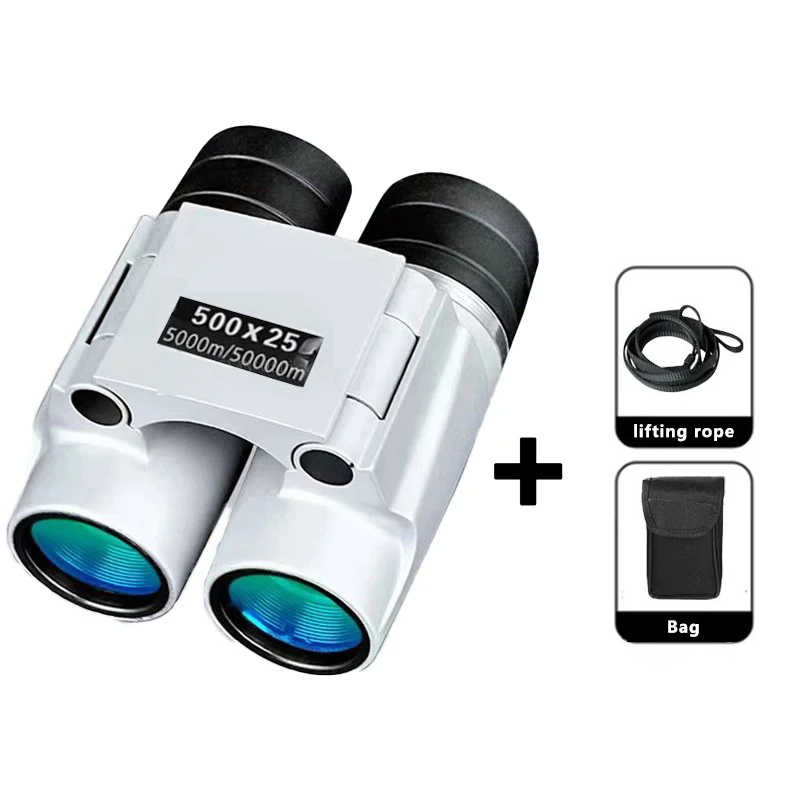 50000 m professionelles, leistungsstarkes Fernglas, automatisches Fokussierteleskop, HD, hohe Vergrößerung, tragbares draussen-Fernglas bei schwachem Licht: Beige