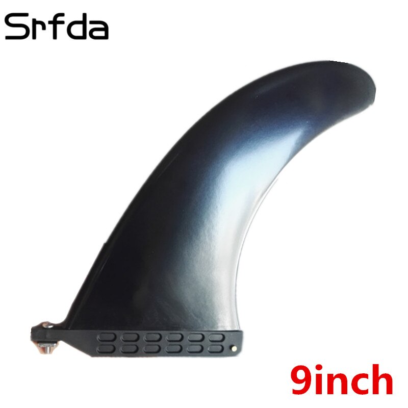 srfda surfboard fins Dolphin 6.5inch7.5inch8inch9inch10inch Longboard Fin - Black surf fin 70%nylon+30%fiberglass: 9inch
