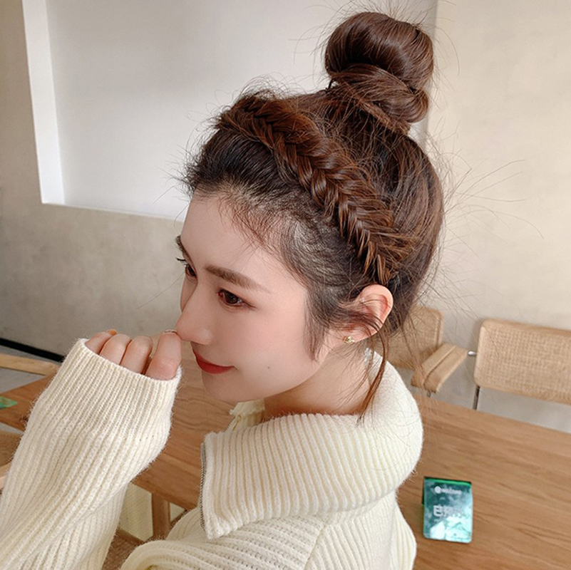 Meisjes Haarband Fishbone Gevlochten Pruik Twist Vlecht Haarband Hoofdband Haarspeld Bohemen Antislip Hoofdtooi Bridal Vrouwen Haar Accessoires