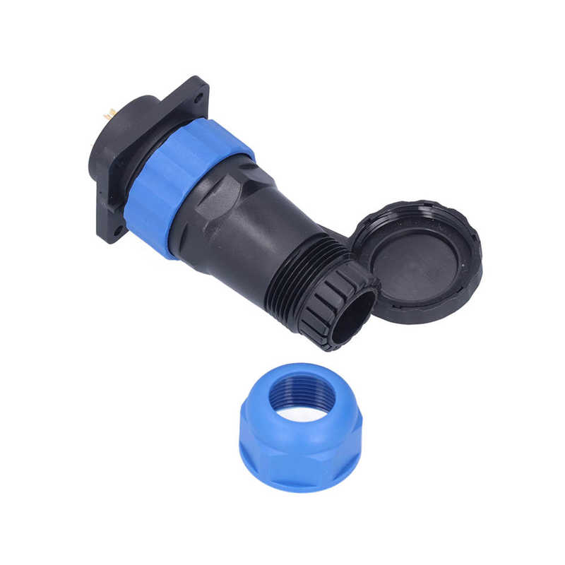 Waterproof Plug Socket Electrical Wire Connector 25A for Instruments for Marine Equipments