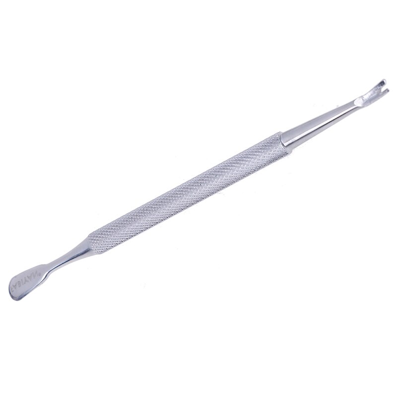 Stainless Steel Cuticle Nail Pusher Trimmer Metal Double Sided Dead Skin Push