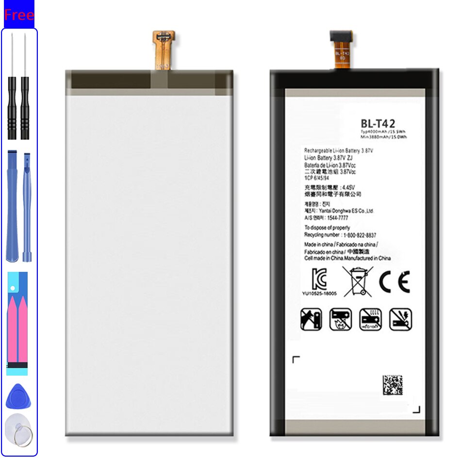 BL-T42 Batterij Voor Lg V50 Thinq 5G V50ThinQ Bl T42 LM-V500 V500N V500EM V500xm Mobiele Telefoon Bateria Gratis Tool