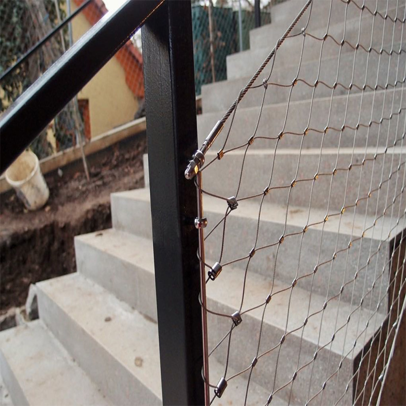 Excelente flexibilidad Cable de acero inoxidable de malla para balaustrada/balaustrada de relleno Inox malla de Cable para el puente escalera