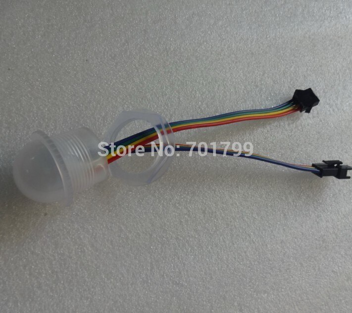 50 WS2811 Adressierbare RGB-Pixel-LEDs – 5V, Nicht Wasserdicht, 10 Cm Abstand, Rundes Gehäuse