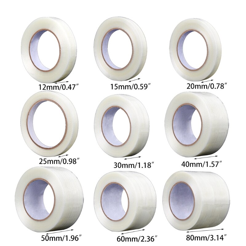 R9UA Extra Strong Crossweave Fibreglass Reinforced Filament Tape Heavy Duty Tear Resistant Packaging Sealing Packing Tape