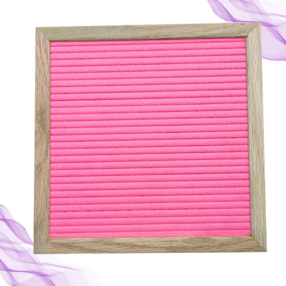 Funny Felt Letter Board Set Message Decor Felt Cloth Blackboard Oak Wood Board for Home Child Kid