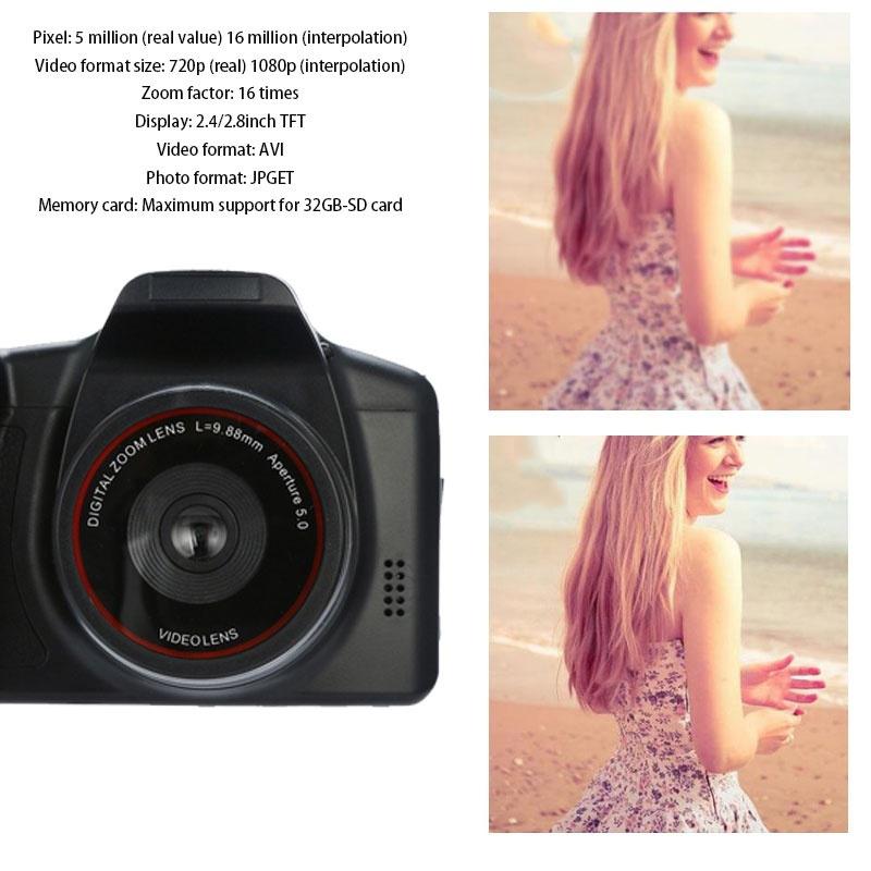 Câmera digital 16mp 1080p hd handheld tiro digital zoom câmera de vídeo camcorder cam digital dv suporte tv saída
