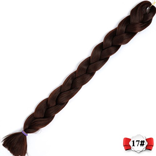 20 farve syntetiske flette hår extensions 82 tommer 165g/ pakke lange jumbo fletninger hæklet hår bulk houyan: M1b/ burg