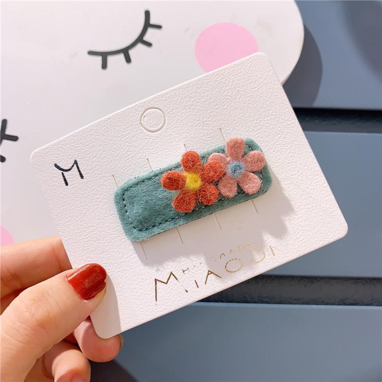 Clip de pelo de flores para niña, hechos a mano nuevos, pinza de pelo de princesa encantadora, Clip de pelo colorido, Clip de borde Bb para niña: 1