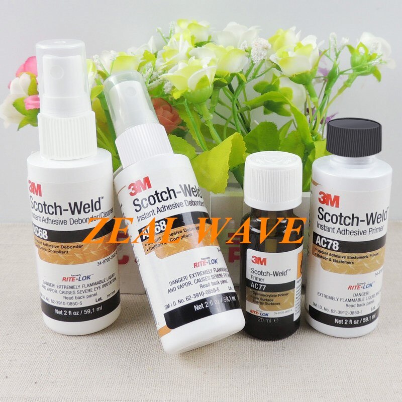 3M AC77 AC79 Primer Coating Silicone Rubber Primer Adhesion Promoter AC68 Quick-Drying Glue Remover 1PCS