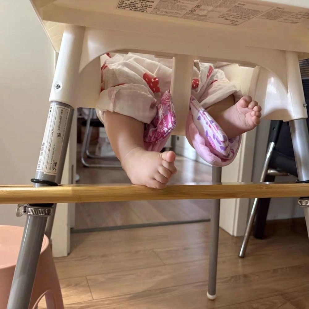 Regulowany podnóżek krzesełka robić karmienia, stabilny materiał drewniany, krzesełka dla dzieci, pedał, 50cm długości, gumowe molościenie, akcesorium robić krzesełka robić karmienia