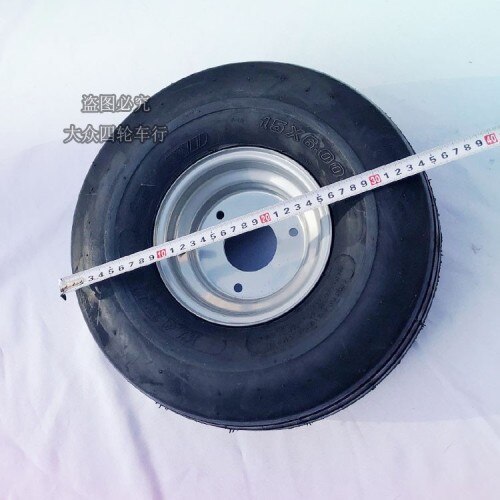 15x6.00-6 Straight Rib Lawn & Garden Tire wheels 15X6-6 inch 168CC Karting Go Kart Motorcycle Wheel Rim With Tubeless Tyre: wheel