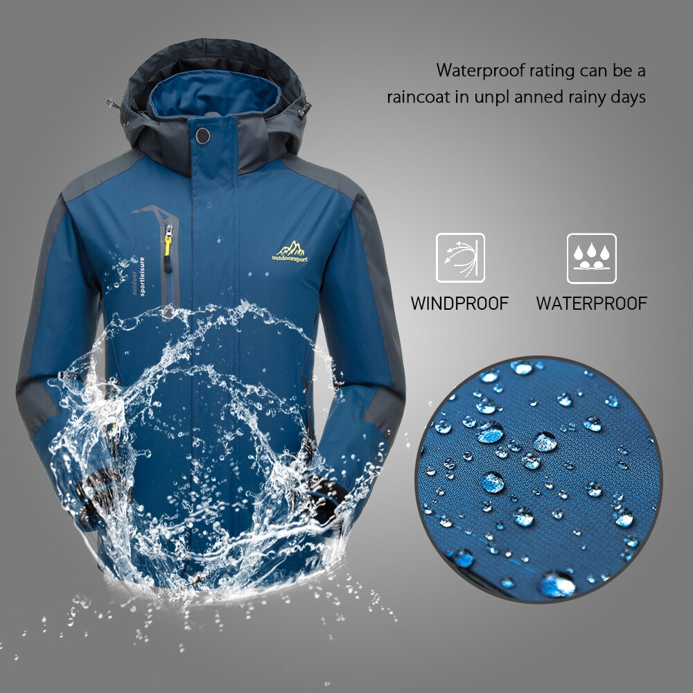 Lixada Mannen Winter Thermische Winddicht Fietsen Jacket Regenjas Sportkleding Outdoor Wandelen Fietsen Sport Afneembare Voor Mannen