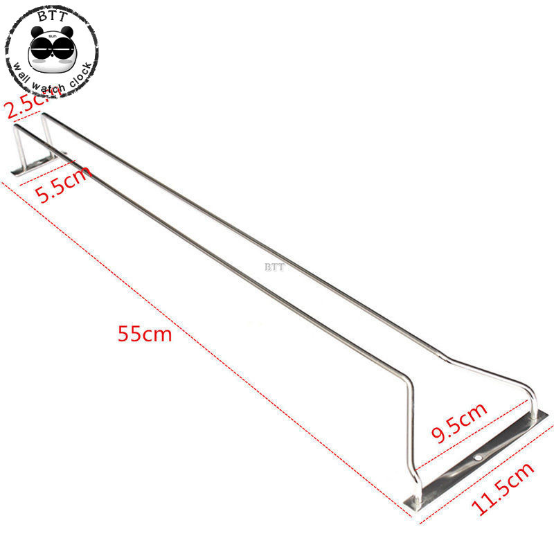 Nuttig 27/35/55Cm Rvs Wijnrek Glas Houder Opknoping Bar Hanger Plank