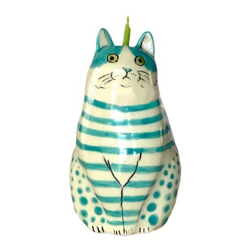 Leuke Kat Vaas Kamer Decoratie Thuis Bloempot Tafel Decoratieve Vazen Boekenplank Ornamenten Hars Ambachten Polka Dot Kat Vaas