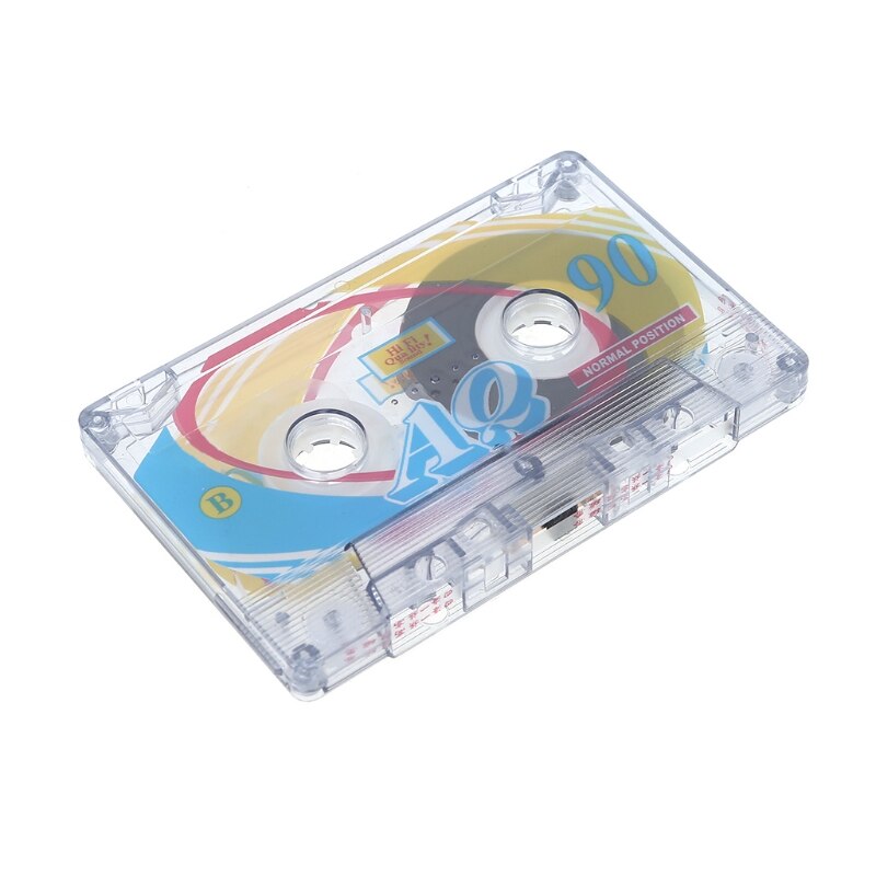 Audio Accessories 2Pcs Plastic Blank Tape Standard Cassette 90 Minute Tape Recorder for Repeater Durable Blank Tape