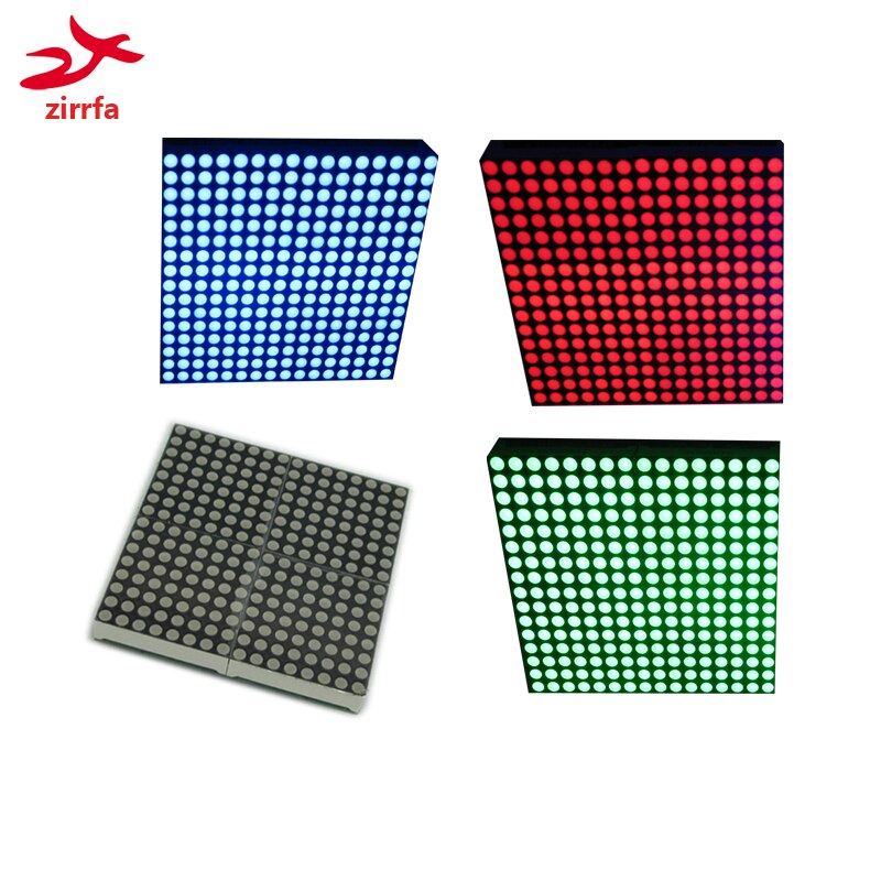 16x16 led dot matrix display module onbeperkt trapsgewijze rood/groen/blauw afgewerkte