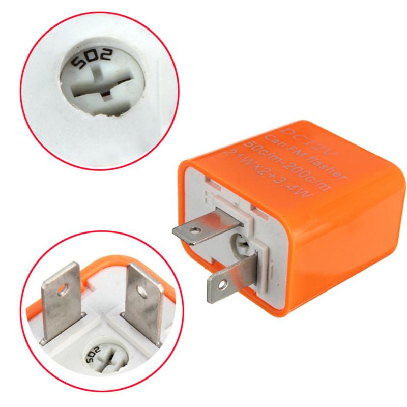 Motorfiets Indicator 12V Led Relais Weerstand Motor 2 Pin Blinker Flasher Motorfiets Schakelaars