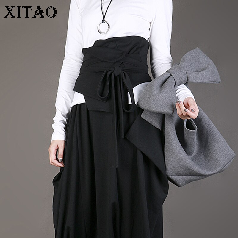 ¡NOVEDAD DE ! faja de cintura ajustada XWW097 de Color sólido informal para mujer, Estilo Vintage, estilo europeo, de XITAO