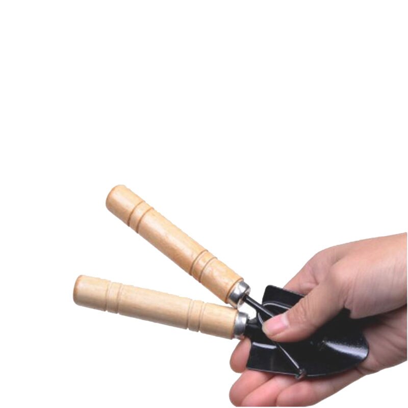 3pcs Mini Wooden Handle Shovel Rake Spade Metal Head Shovel Bonsai Tools Balcony Home Potted Plants Garden Tool