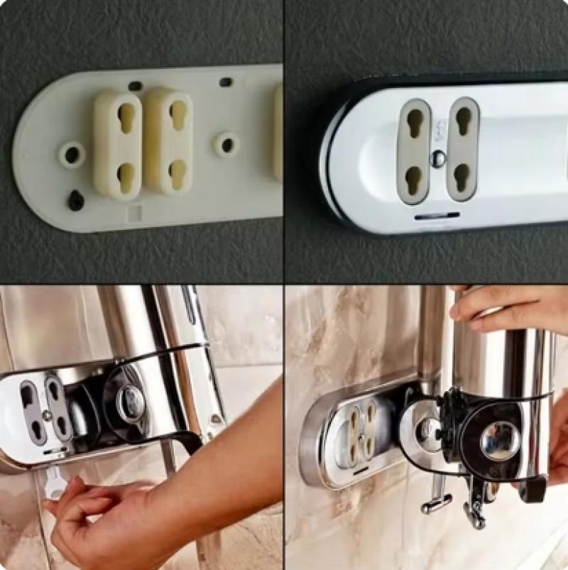 Badkamer Zeepdispenser Enkele/dubbele/drievoudige Wall Mount Zeep Shampoo Gel Douche Vloeistofcontainer voor Badkamer Accessoires