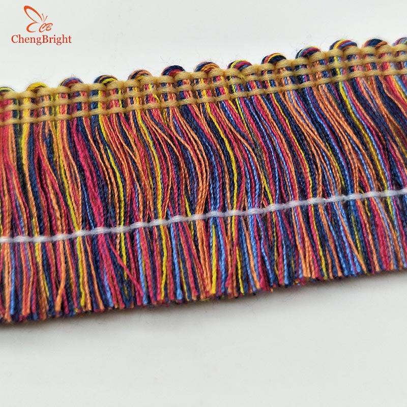 CHENGBRIGHT-frange en dentelle garniture frange | 1 cour 2.5cm de large, garniture frange, pour robe latine, vêtement de scène, accessoires dentelle, ruban