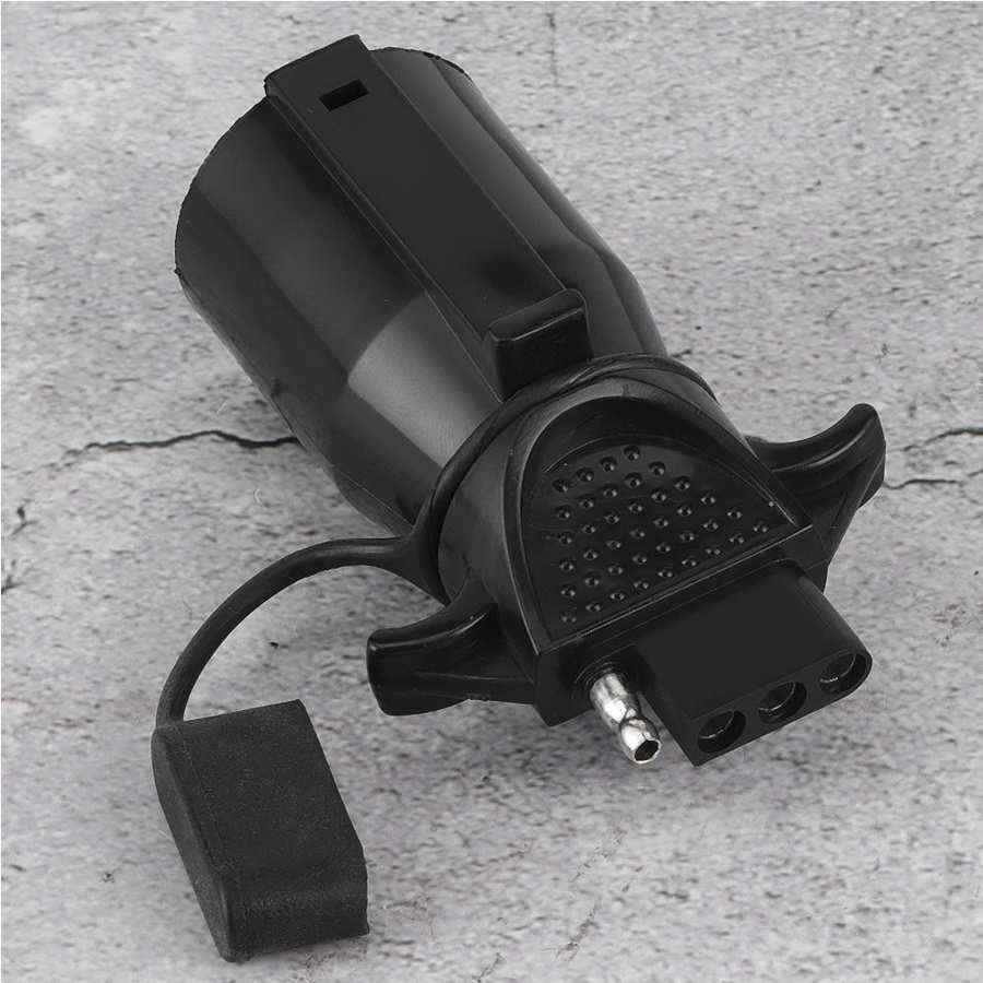 Adapter Converter Waterproof Connector for RV 7 Blade to Flat 4 Pin