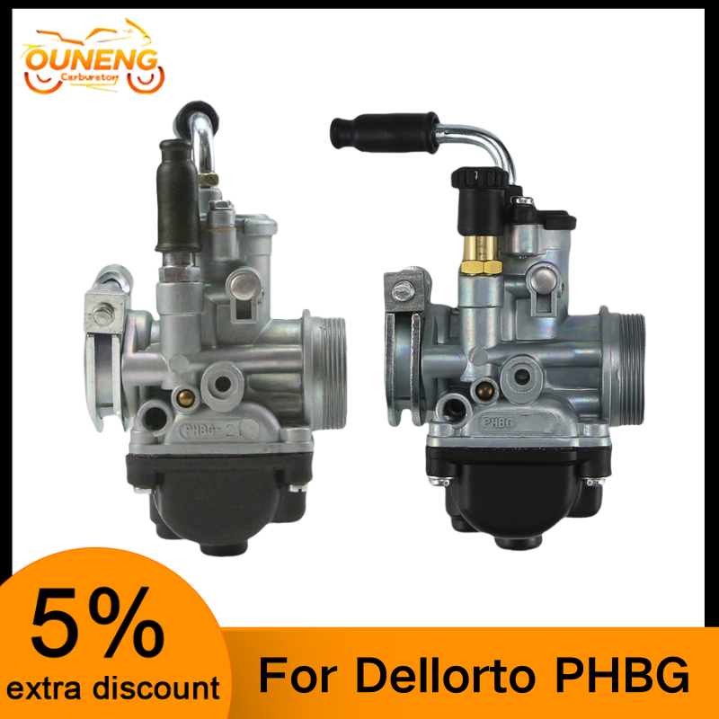 Carburatore Moto - Dellorto PHBG 17.5-21mm - Motore 50-90CC - Scooter Ciclomotore - Lega di Zinco