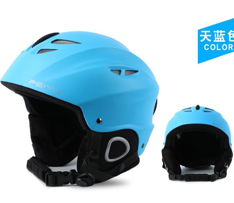 Wolface Licht Veiligheid Ski Helm Voor Mannen Vrouwen Kind Integraal Gegoten Snowboard Helm Fietsen Skiën Sneeuw: Bourgondië / M (52-55cm)