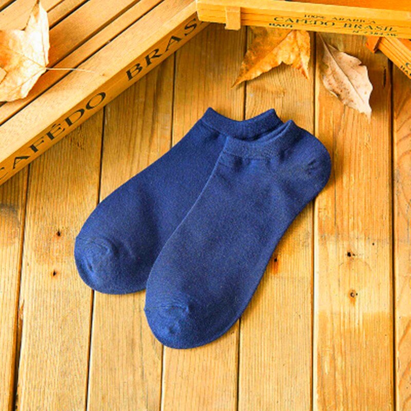 Calcetines tobilleros transpirables para hombre, calcetín de algodón, náuticos, rayas, anclas, estrellas, nieve, 5 pares, para primavera y verano: 2