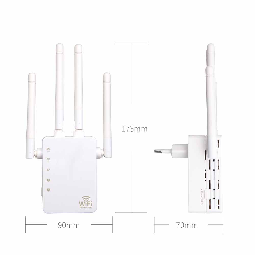 Faixa dupla 1200mbps sem fio 2.4g/5g wifi repetidor/roteador wi-fi amplificador de sinal impulsionador wi fi ponto acesso