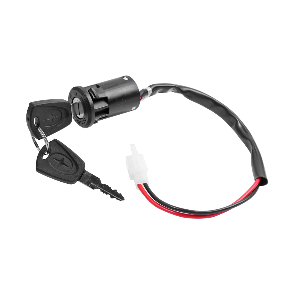 Universele Contactslot Elektrische Scooter 1 Set 2 Draden Op/Off Ontsteking Toetsen Met Draad Driewieler Voertuig Montage kit Onderdelen
