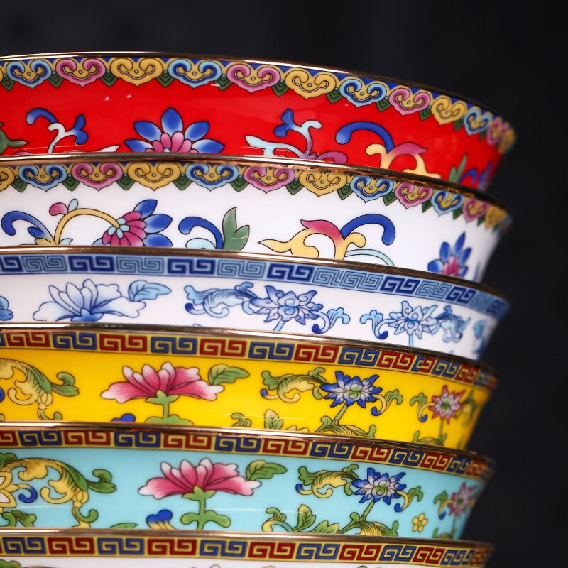 2pcs 4.5inch Chinese Soup Bowls Jingdezhen Ceramic Bowl Bone china Food Container Kitchen Utensils Accessories Ramen Salad Bowls