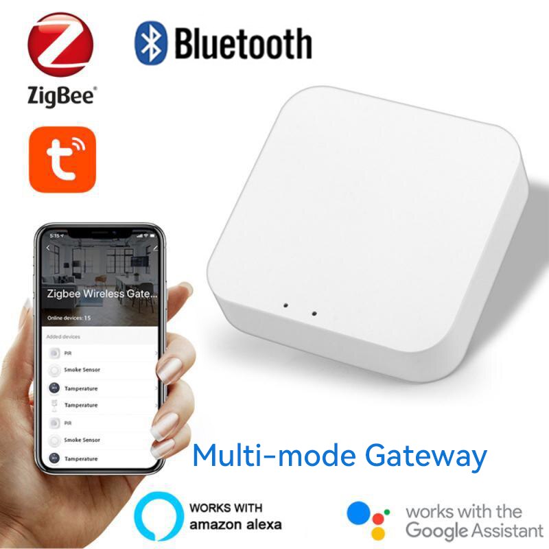 Tuya Smart Home Multi-mode WiFi ZigBee Gateway Hub Bridge Smart Life Wireless Remote Controlle Voice Control for Alexa Google