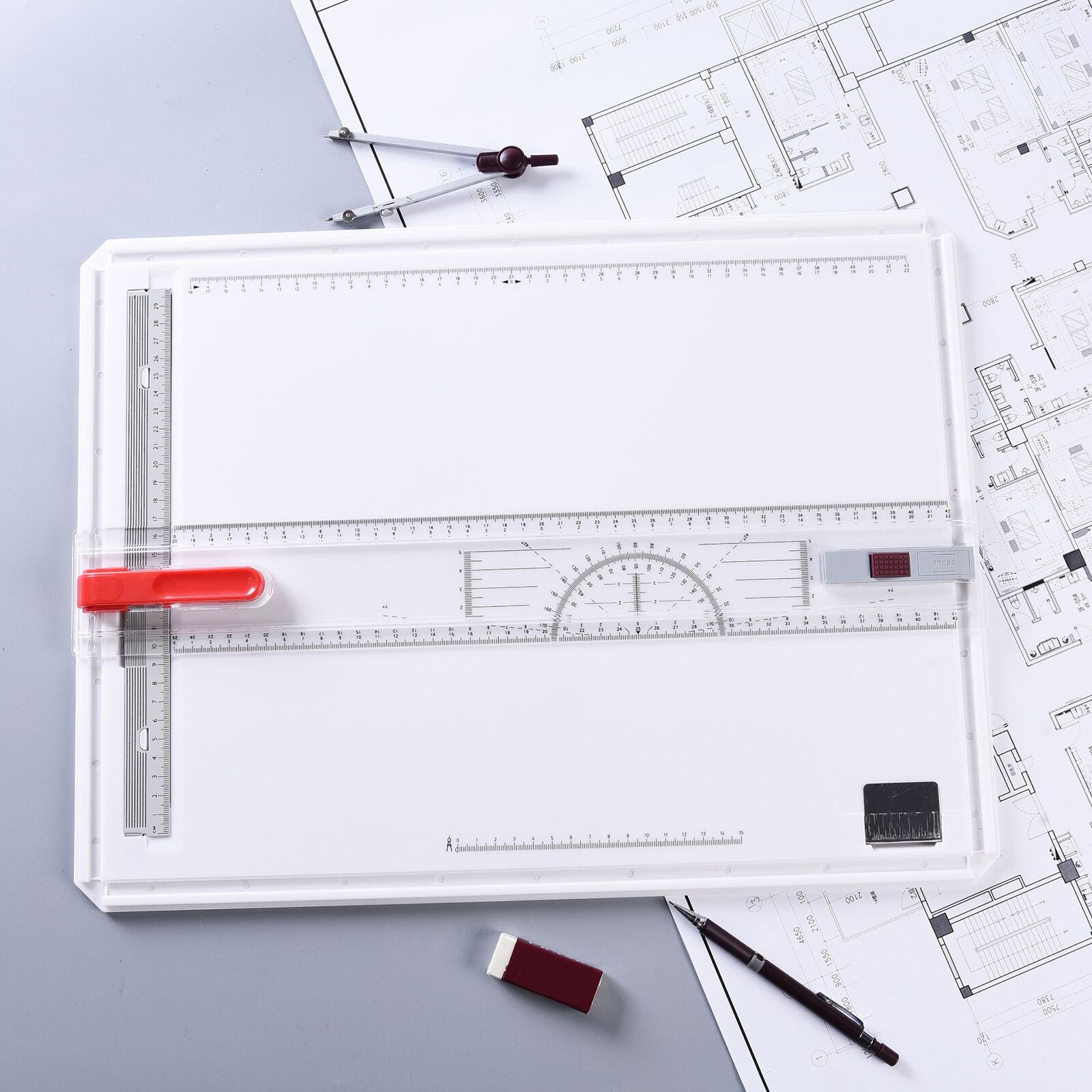 Portable Multifunctional Rotring Drawing Table A3 Painting Board Movable Ruler Hand Tools TP