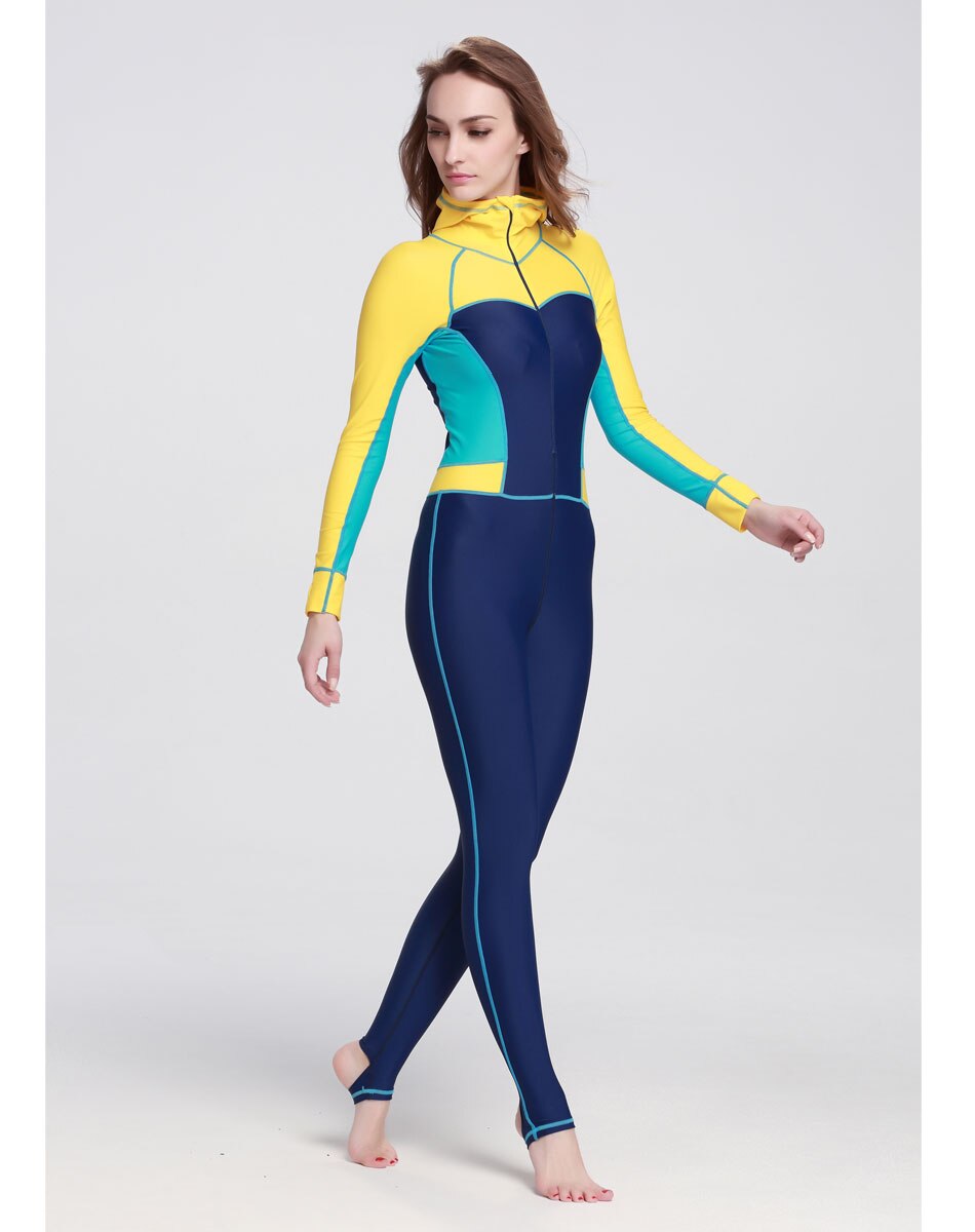 Vrouwen Lycra Duiken Huid UV Shield Dive Skin Body Pak Scuba Dive Duiken Duiker Surf Surfen Surfer Snorkel snorkelen.