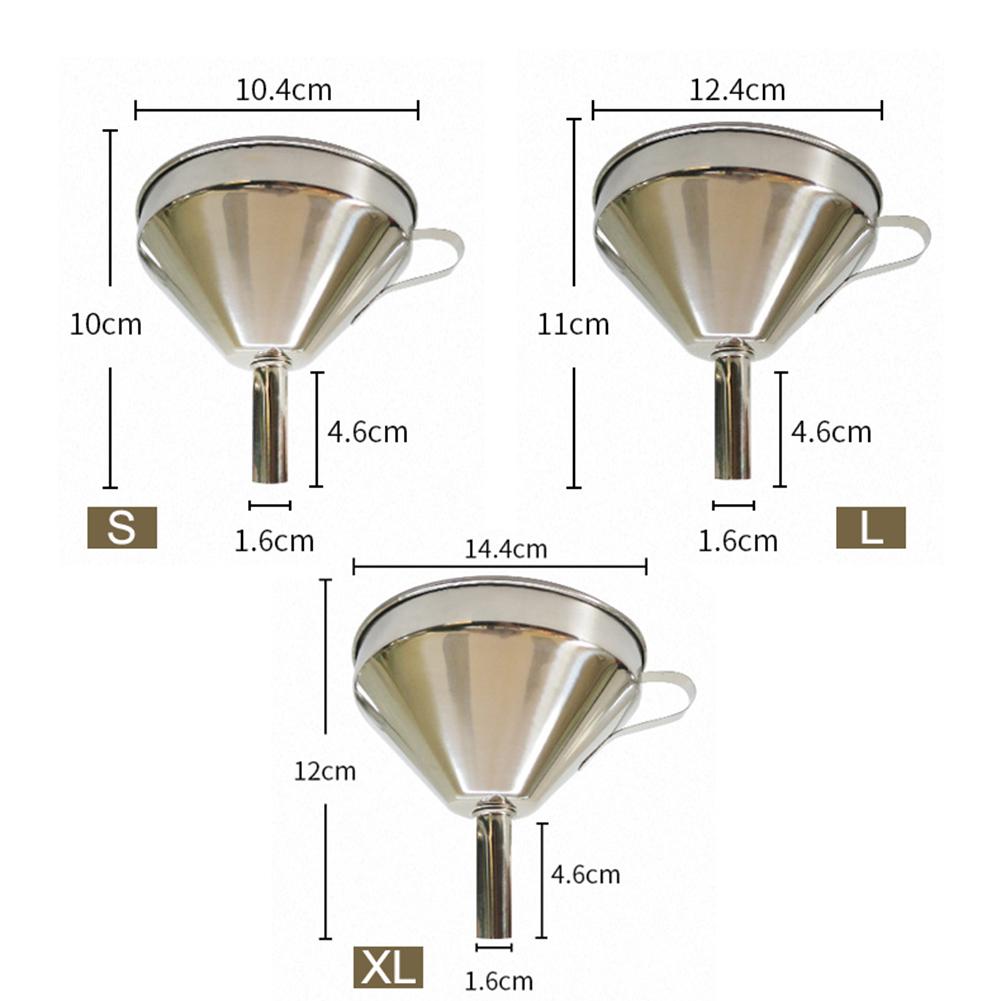 11/13/15cm Stainless Steel Cone Funnel Pour Red Wine Oil Liquid Hopper Kitchen Gadgets Home Tool Utensils