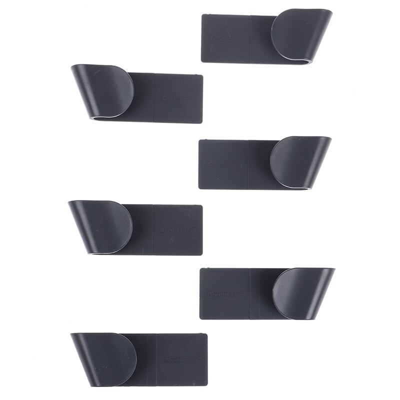 6 stuks pottenrek keukenopslag keukengerei rek lepelrek gratis gat wandhangend draagbaar kookopslag keuken opberggereedschap