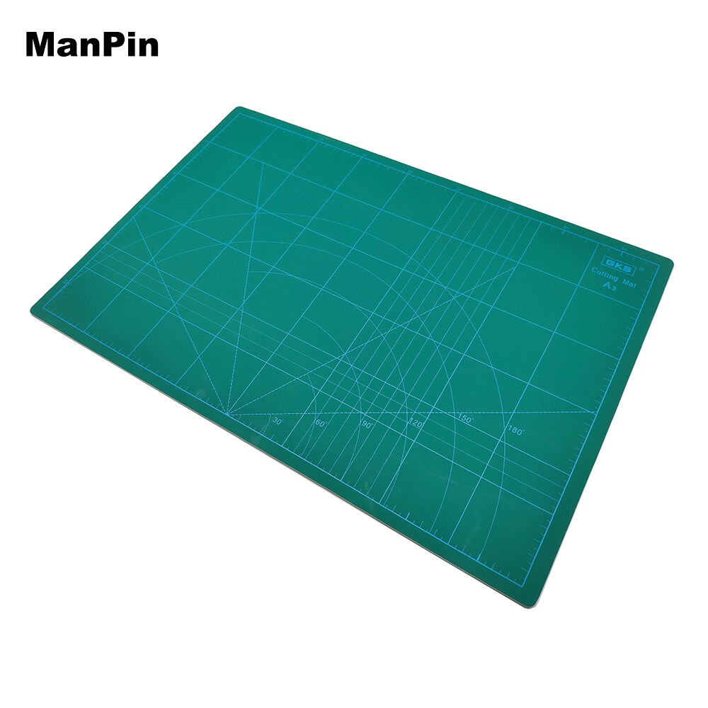 GKS A3 PVC Cutting Mat Cutting Pad Patchwork Tools Handcraft Manual DIY Cutting Board Double-sided Five Layers White Core 3mm