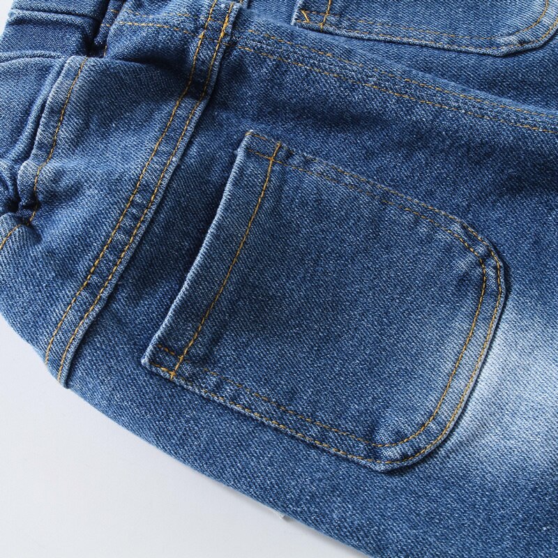 IENENS 2-9 Years Kids Boys Clothes Skinny Jeans Classic Pants Children Denim Clothing Long Bottoms Baby Boy Casual Trousers