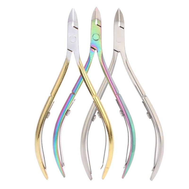 Cuticle Nippers Stainless Steel Cuticle Trimmer Dead Skin Remover Scissors Pointed Blade Cuticle Cutter Clipper