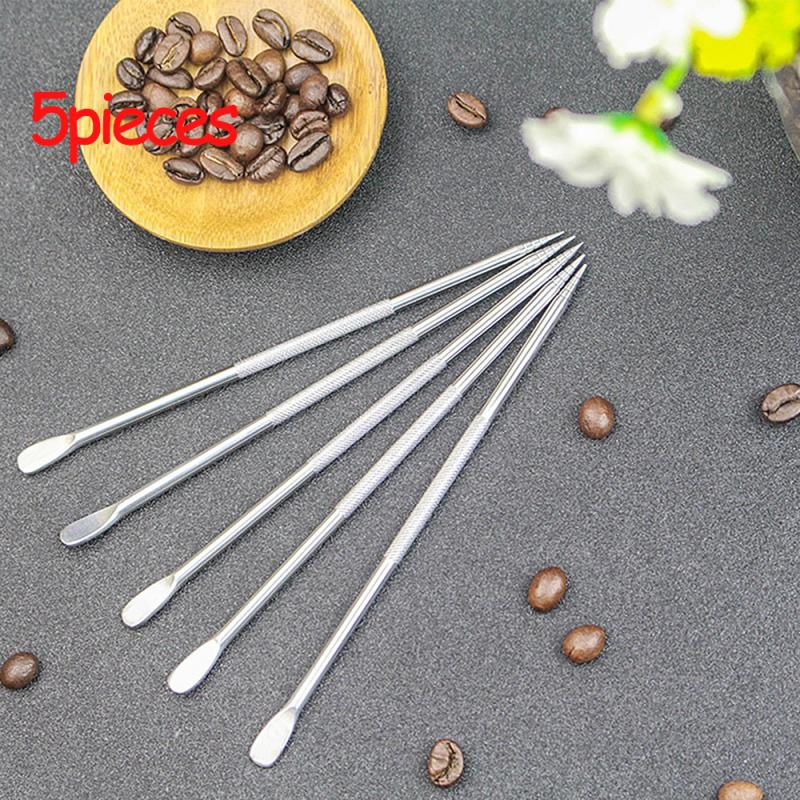 Stainless Steel Coffee Pull Flower Needle Coffee Foam Art Needle Latte Pen Needles Fancy Coffee Stick Barista Decorating Tools: 5 pieces