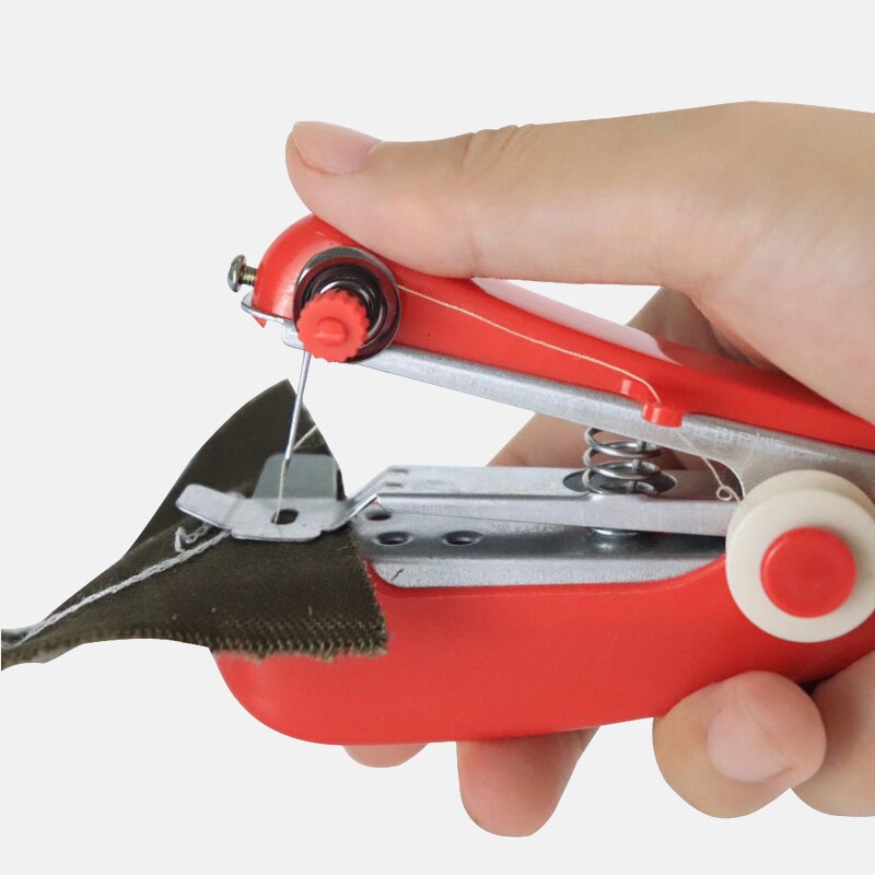 Mini Hand-Held Clothes Fabrics Sewing Machine Sewing Tools 1PC Mini Portable Needlework Cordless
