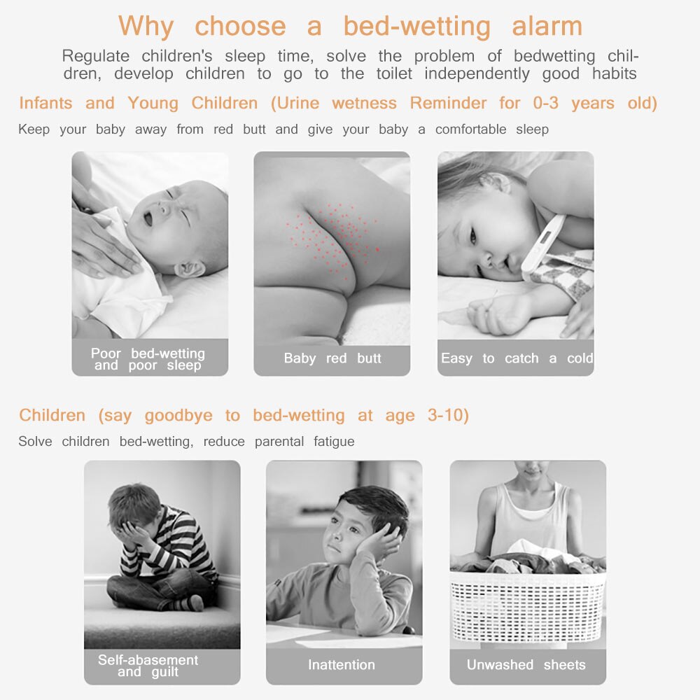 Beste sengevætingsalarm til spedbarn og smålåve beste voksen sengevæting og enurese alarm natt enurese alarm