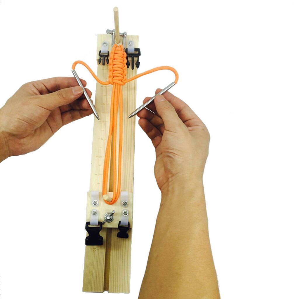 Adjustable Paracord Jig Bracelet Maker Braiding Weaving DIY Craft Tool Kit Wristband Maker Machine