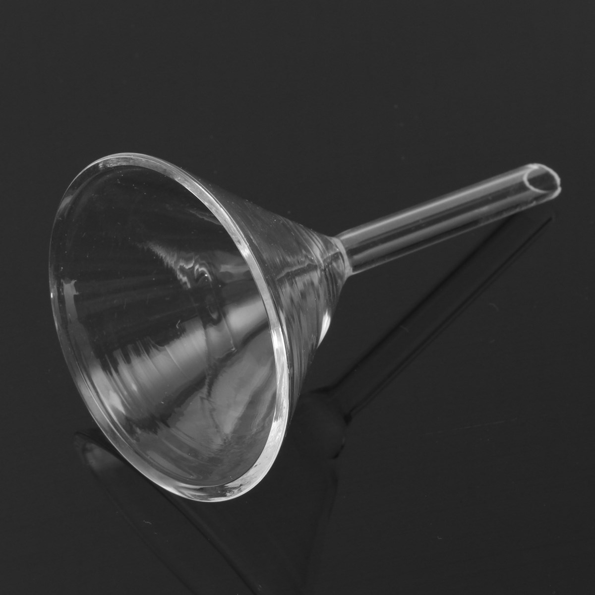 Kicute 1 St Beste 60mm Transparant Glas Driehoek Trechter Lab Glaswerk Laboraotry Chemie Educatief Briefpapier